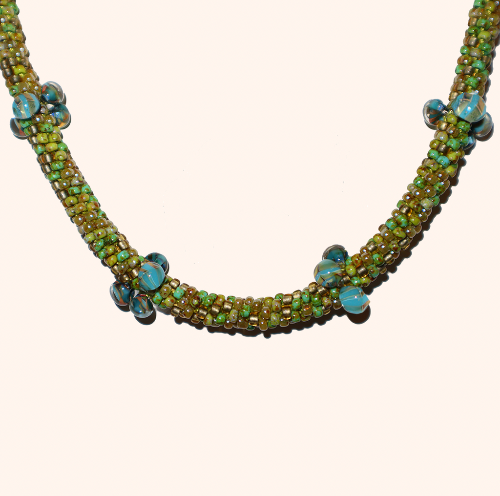 Green Bubble Necklace