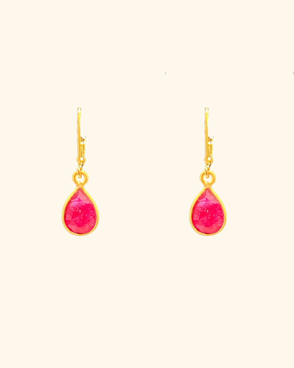 Ruby Dewdrop Earring