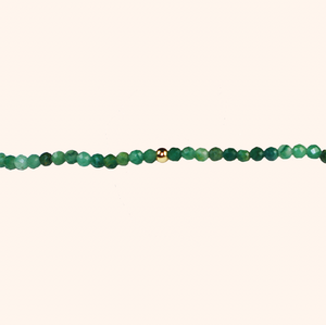 Emerald + Gold Gemstone Bracelet