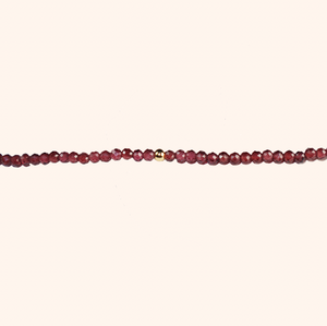 Garnet + Gold Gemstone Bracelet