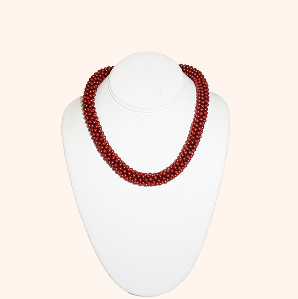Burgundy Bond Necklace