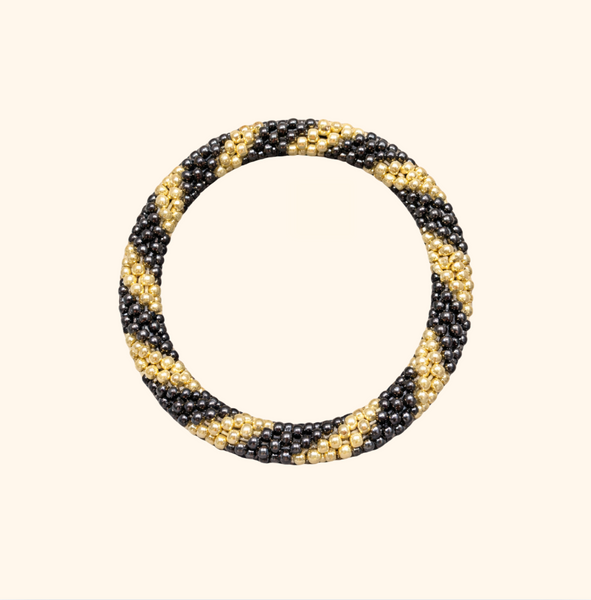 Gunmetal and Gold Prosperity Bracelet