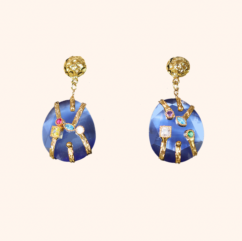 Royal Cat's Eye Earrings