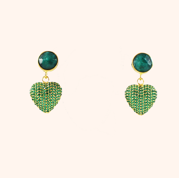 Emerald Gemstone Earrings