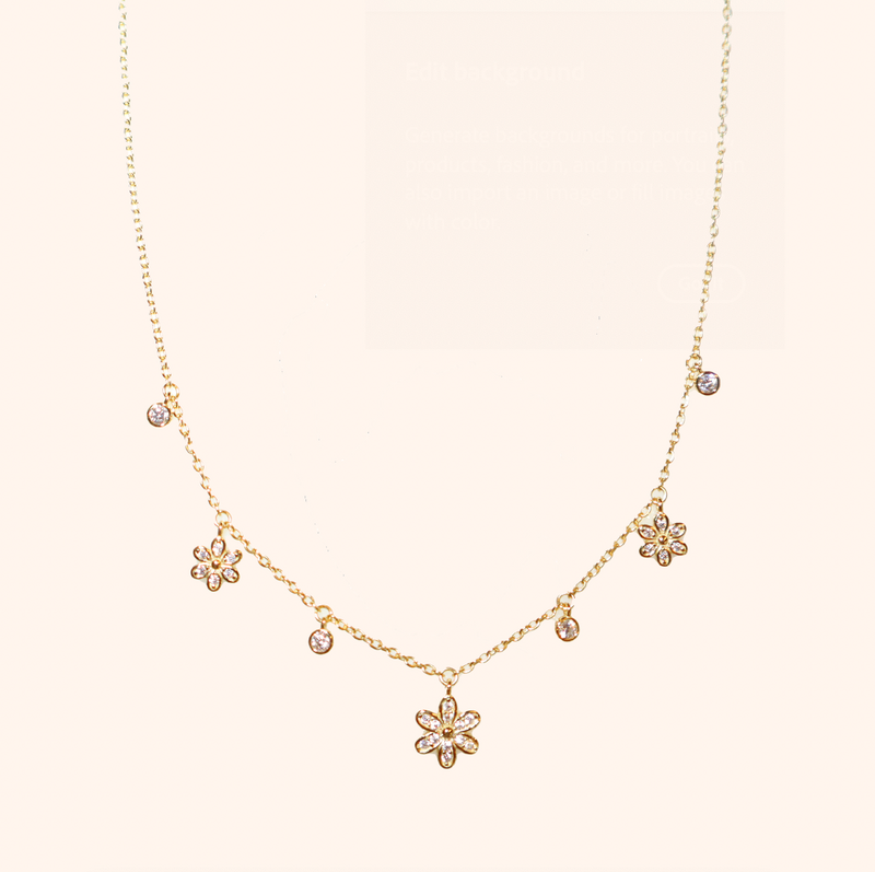 Gold Daisy Necklace