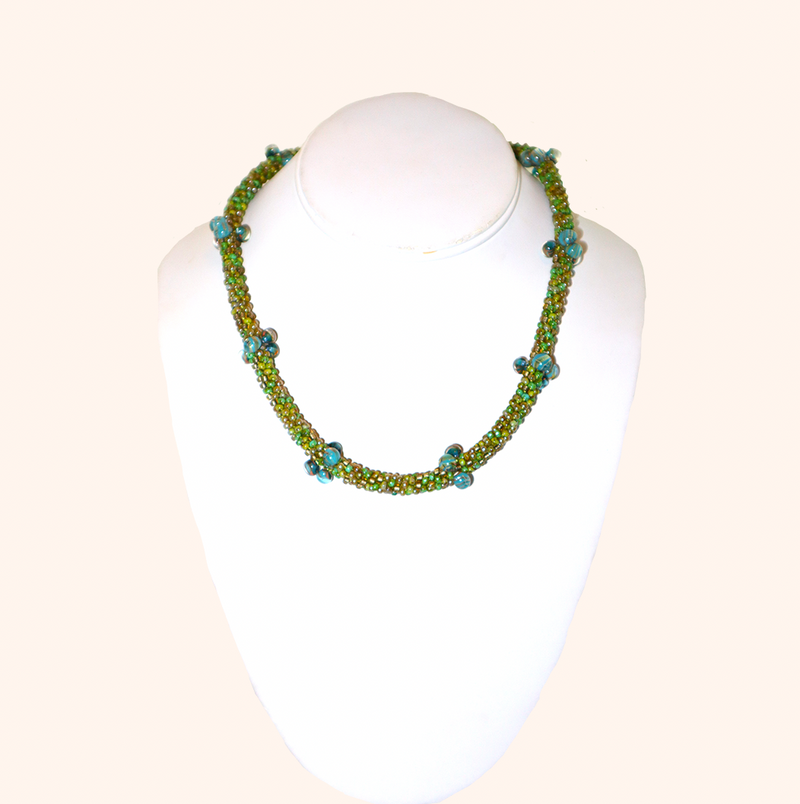 Green Bubble Necklace