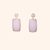 Rose Quartz Prism Earrings