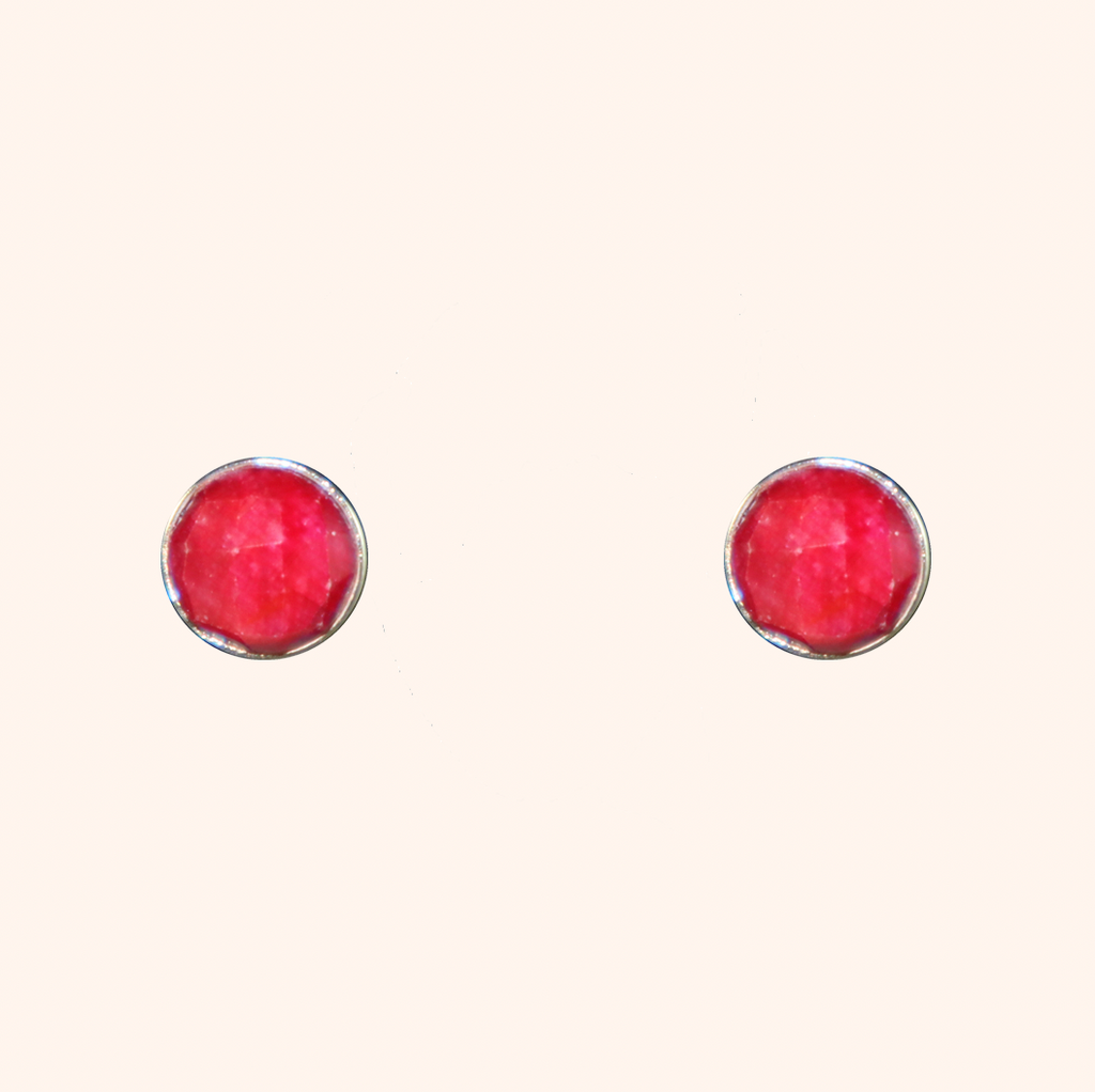 Ruby Stud Earrings
