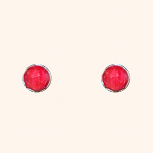 Ruby Stud Earrings