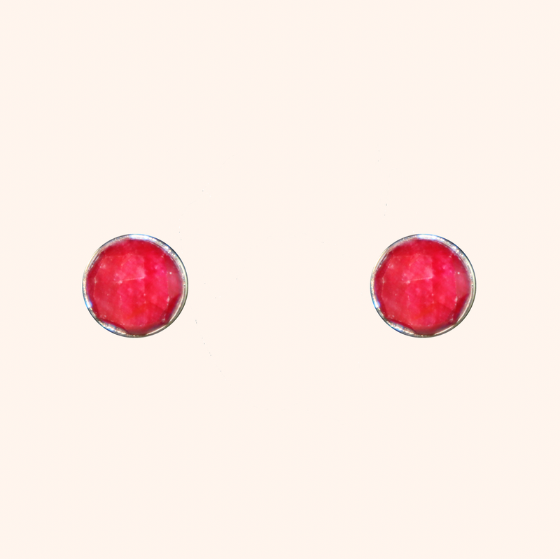 Ruby Stud Earrings