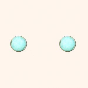Silver + Turquoise Stud Earrings