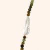 Rhyolite Jasper Pearl Necklace
