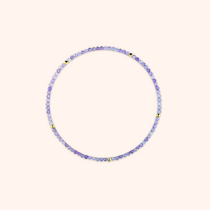 Gold + Amethyst Gemstone Bracelet