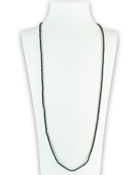 Black Spinel Luminous Gemstone Necklace