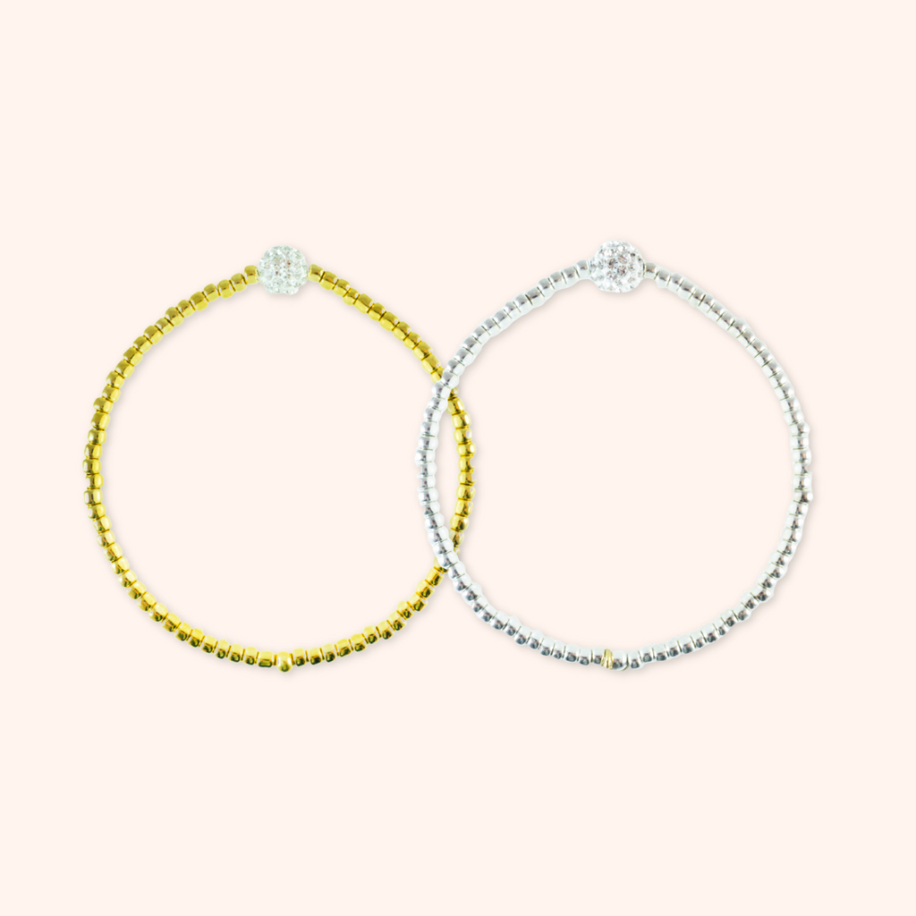 Black Tie Bracelet Duo