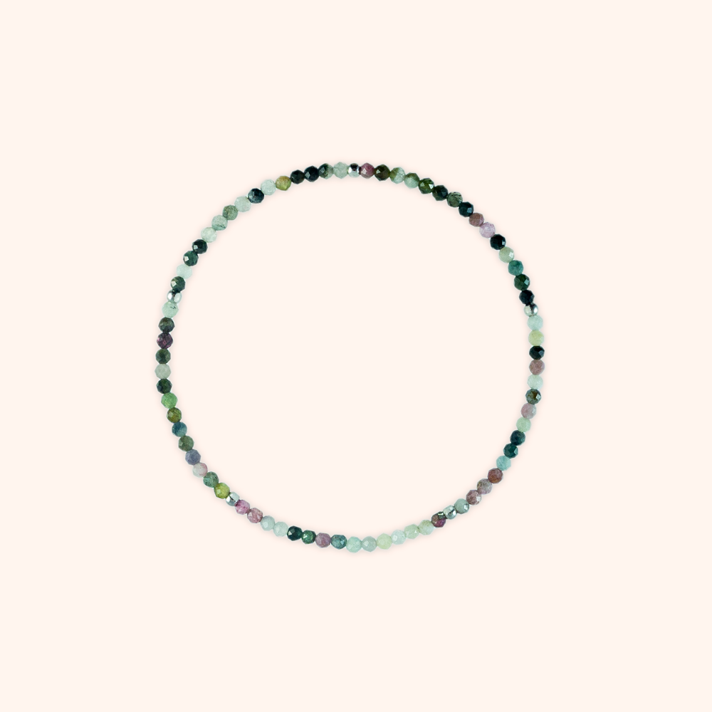 Gold + Tourmaline Gemstone Bracelet