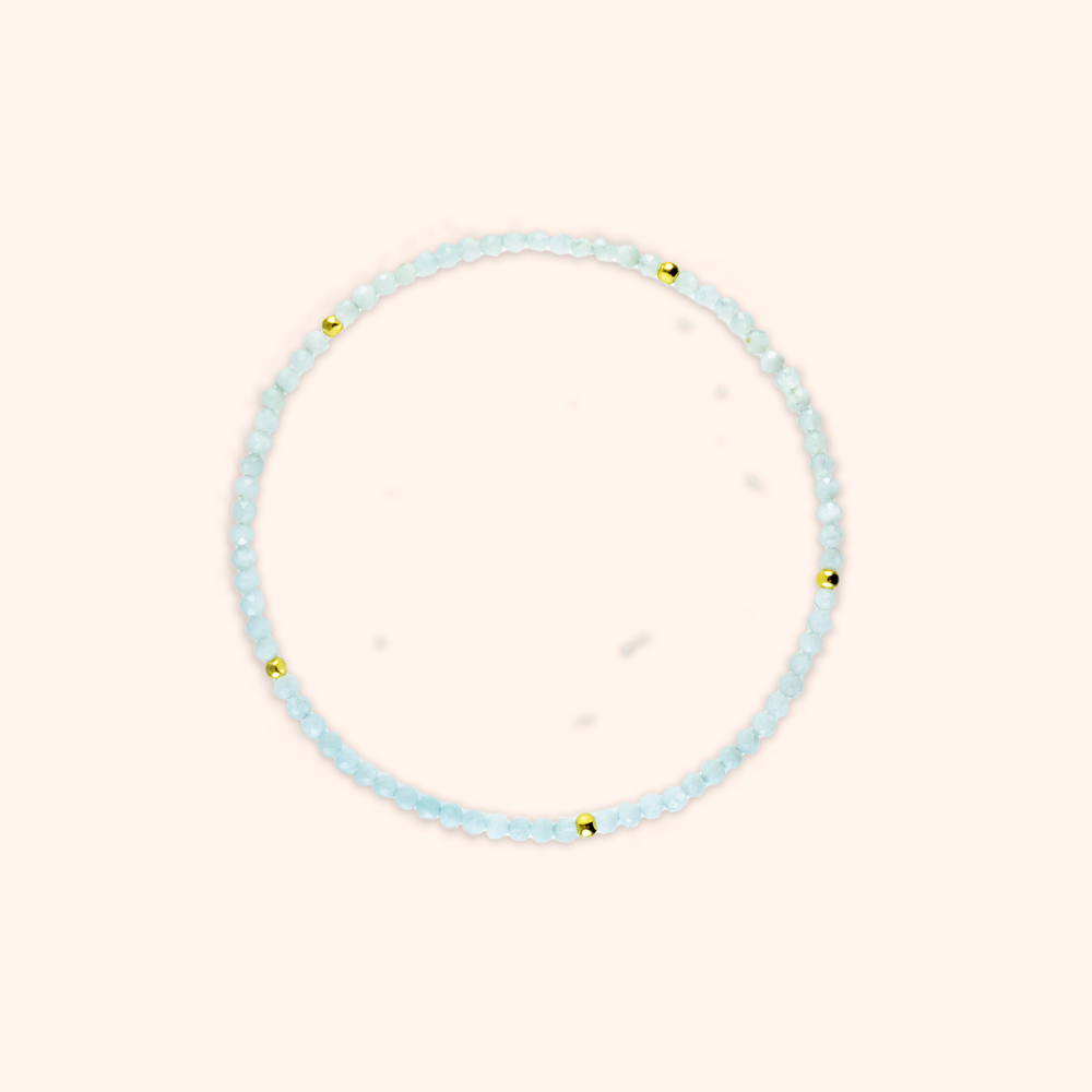 Gold + Moonstone Gemstone Bracelet