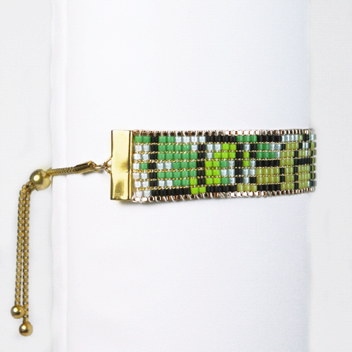 Los Angeles Postcard Bracelet from the Loom Collection, rotating view
