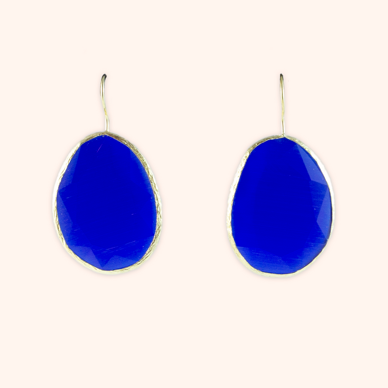 Cobalt Drop Earrings